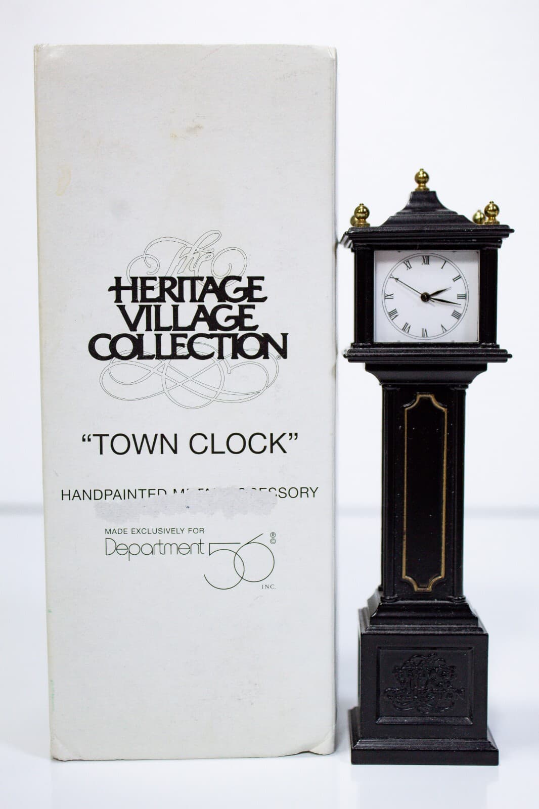DEPARTMENT 56 Heritage Village Collection "Town Clock" Metal Figurine w/ Box - Thumbnail 8