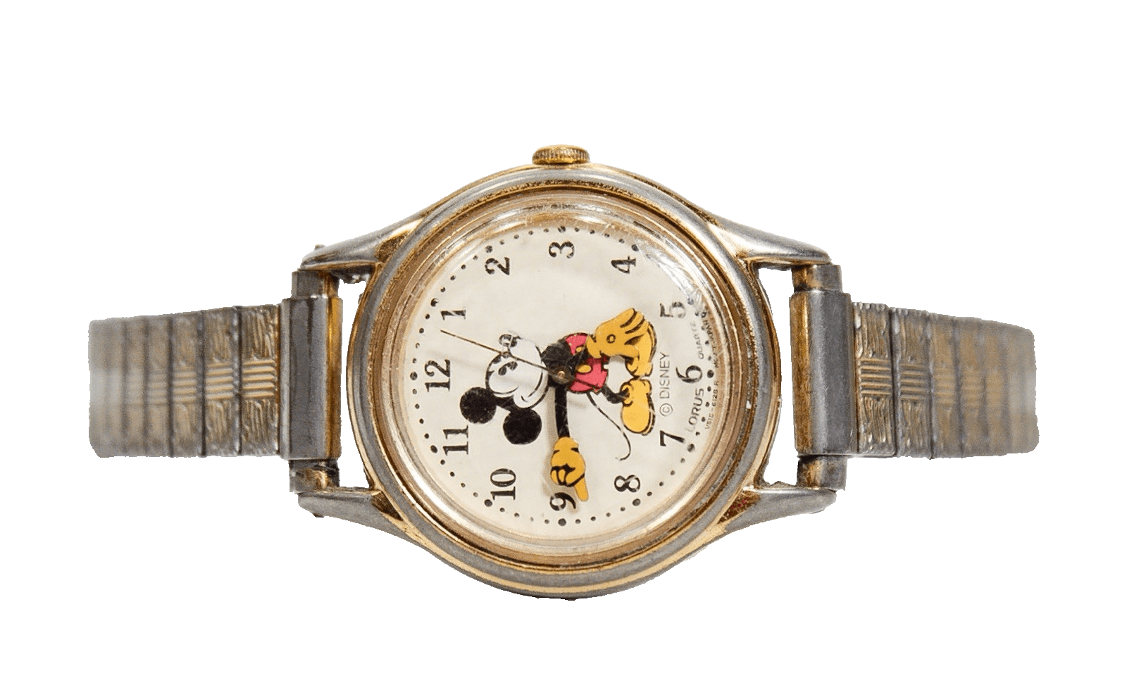 Vintage Mickey Mouse Disney LORUS Quartz Stretch Band Watch - Image 1