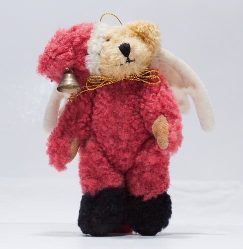 Vintage 1990's THE BOYS COLLECTIONS Plush Angel Teddy Bear Christmas Ornament 6" - Thumbnail 6