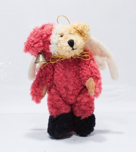 Vintage 1990's THE BOYS COLLECTIONS Plush Angel Teddy Bear Christmas Ornament 6" - Thumbnail 2