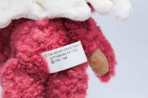 Vintage 1990's THE BOYS COLLECTIONS Plush Angel Teddy Bear Christmas Ornament 6" - Thumbnail 7