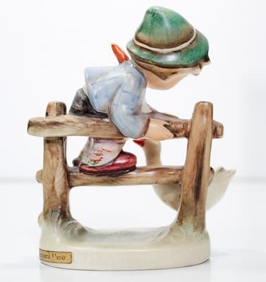 Hummel "Barnyard Hero" TMK3 Hand Painted Boy Germany Porcelain Figurine - Thumbnail 6