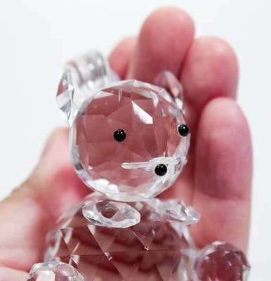 Small Fine Crystal Glass Collectible Squirrel Animal Figurine 3" Tall - Thumbnail 5