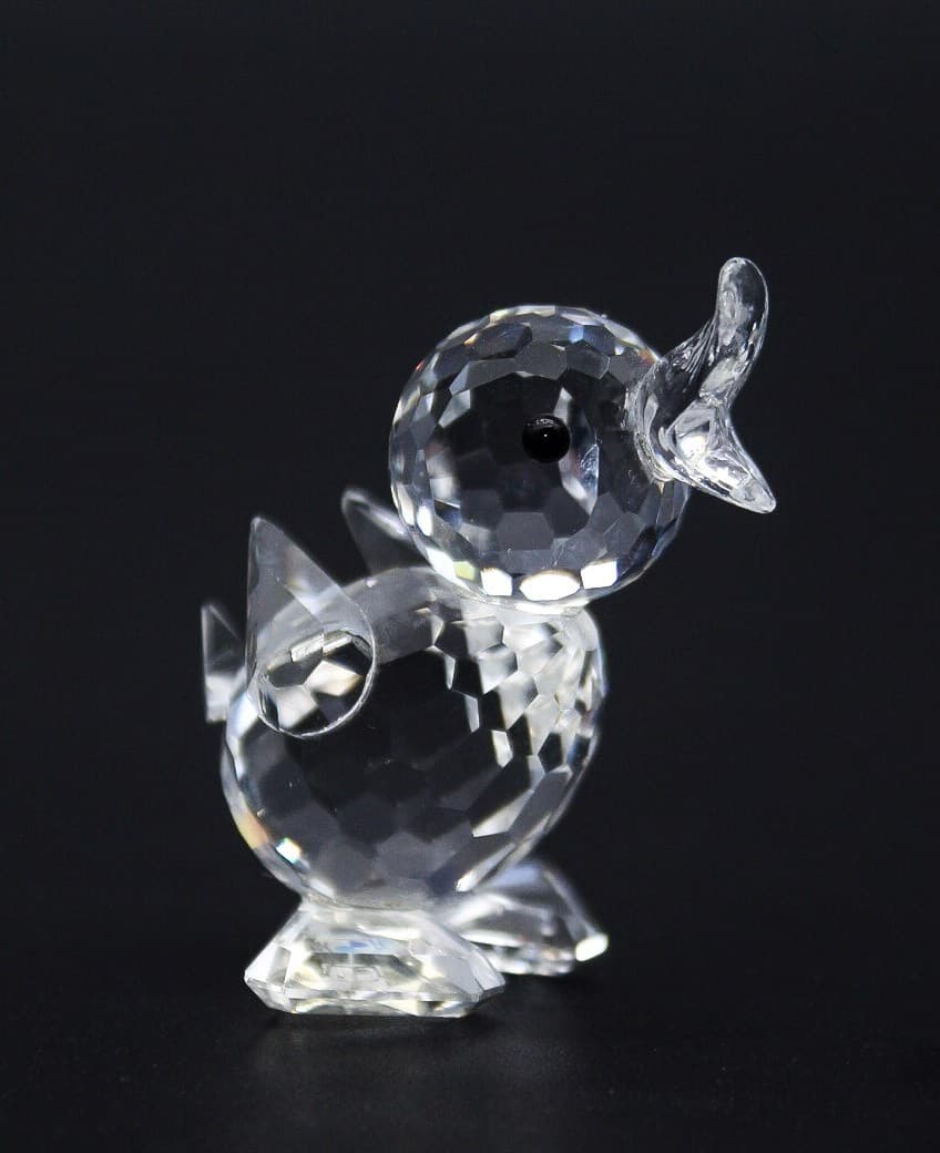 Swarovski Mini Drake Duck Fine Faceted Crystal Austrial Display Figurine Vintage - Thumbnail 8