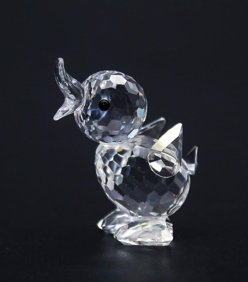 Swarovski Mini Drake Duck Fine Faceted Crystal Austrial Display Figurine Vintage - Thumbnail 5