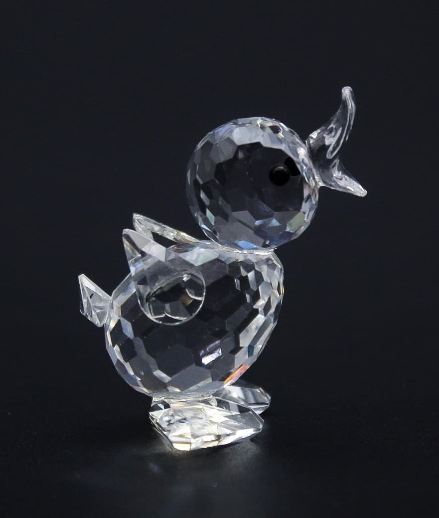 Swarovski Mini Drake Duck Fine Faceted Crystal Austrial Display Figurine Vintage - Thumbnail 3