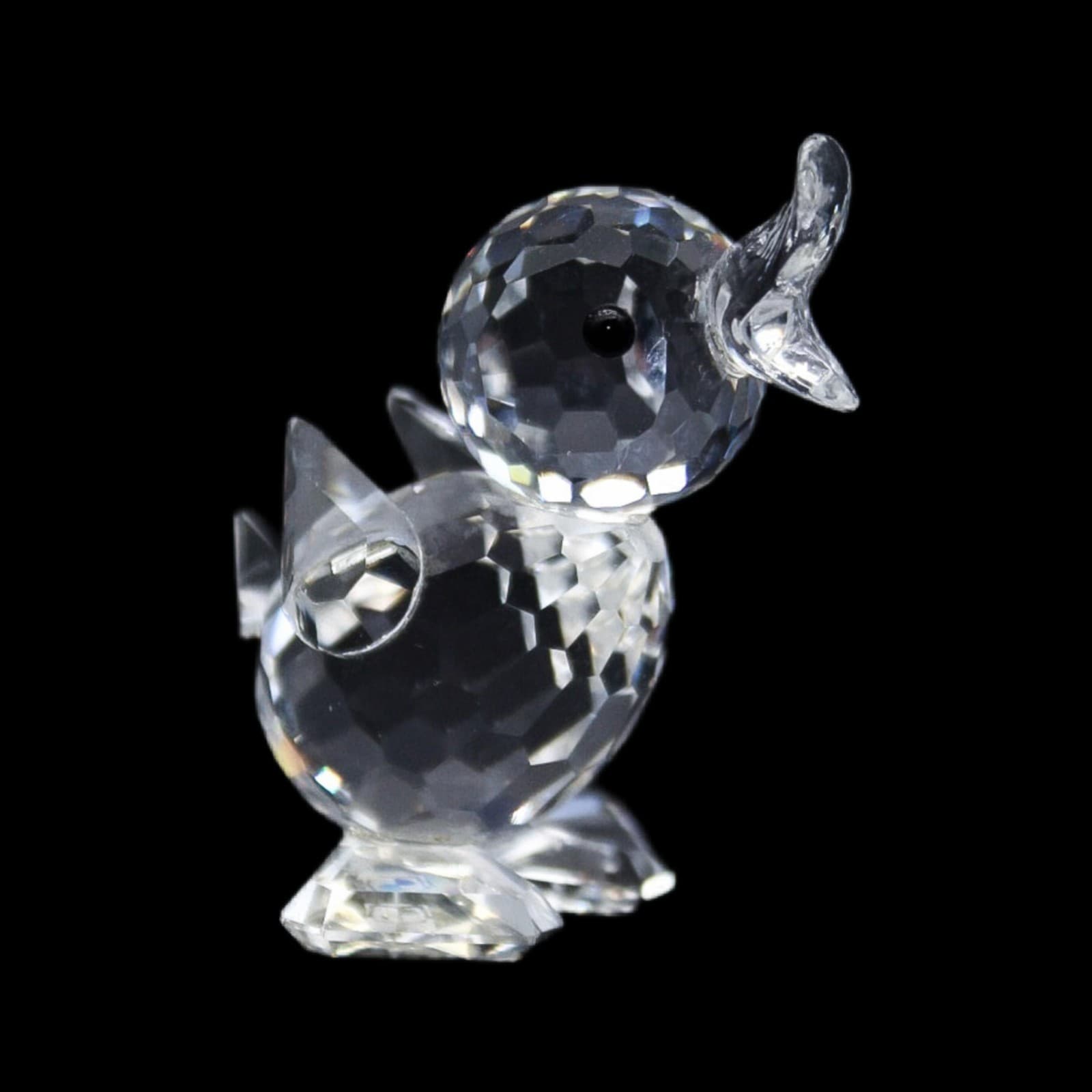 Swarovski Mini Drake Duck Fine Faceted Crystal Austrial Display Figurine Vintage - Image 1