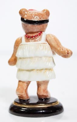 Vintage 2003 HALCYON DAYS Teddy Bear Of The Year Porcelain Miniature Figurine - Thumbnail 6