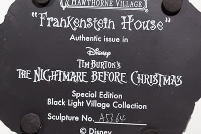 HAWTHORNE VILLAGE "Frankenstein House" Disney The Nightmare Before Christmas NIB - Thumbnail 15
