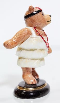 Vintage 2003 HALCYON DAYS Teddy Bear Of The Year Porcelain Miniature Figurine - Thumbnail 7