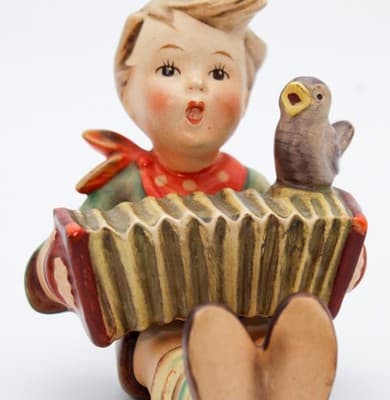 Hummel Goebel Let's Sing West Germany Vintage Porcelain Figurine TMK2 - Thumbnail 3
