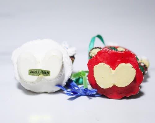 2 Vintage MUFFY VANDERBEAR Eskimo & Alpine Christmas Ornaments - Thumbnail 4