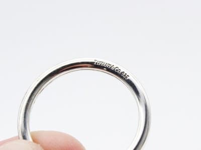 Please Return Tiffany & Co. New York Sterling Silver 925 Round Tag Keychain - Thumbnail 6