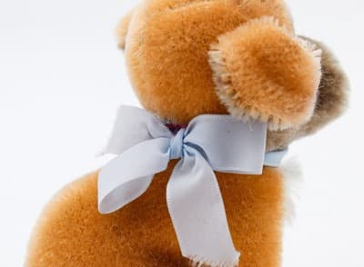 Steiff Mopsy Vintage Germany Mohair Sitting Dog Plush Stuffed Animal Glass Eyes - Thumbnail 6