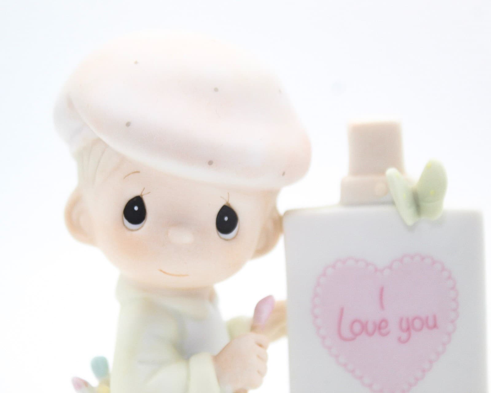 Precious Moments Loving You Dear Valentine Enesco Porcelain Figurine 1986 - Thumbnail 2