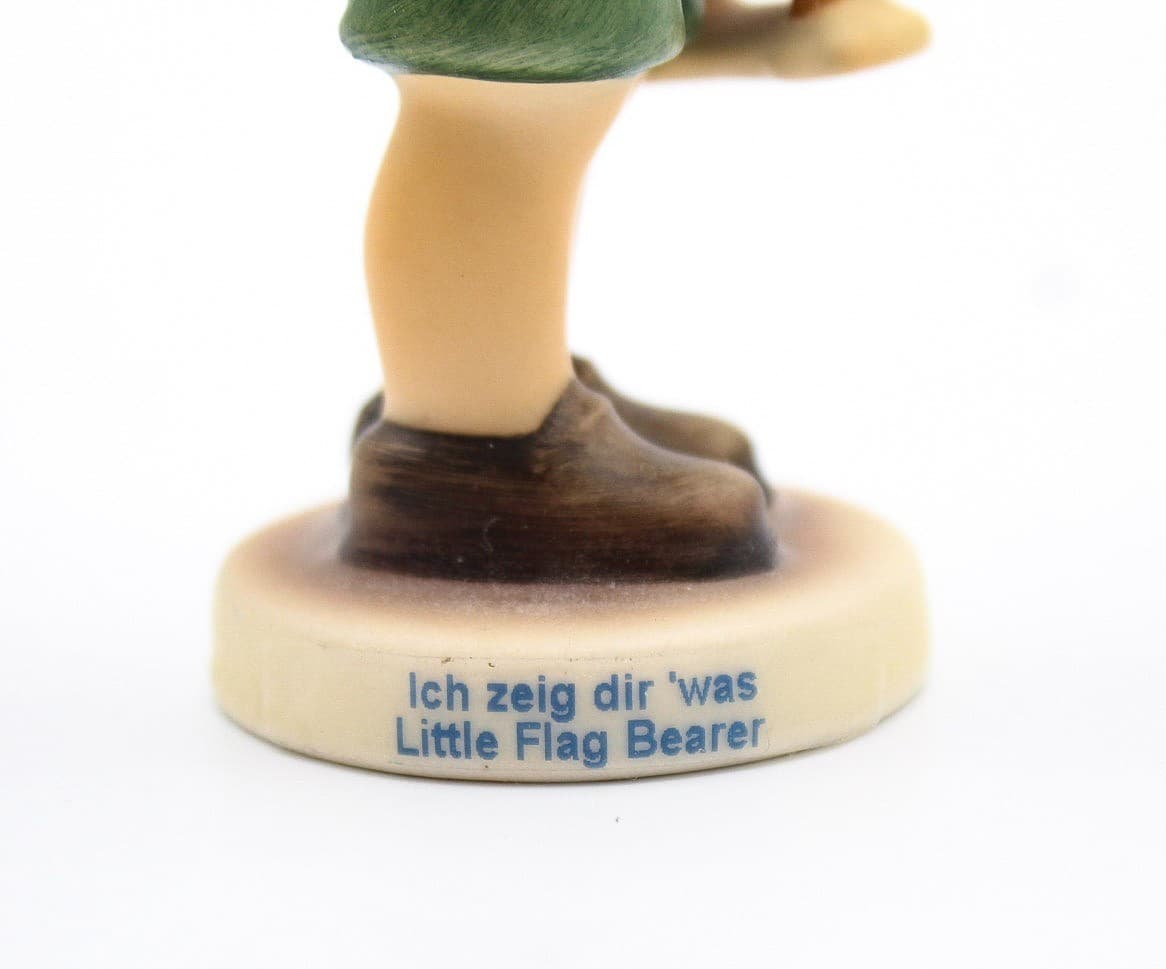 Goebel Hummel Germany #239 E Little Flag Bearer Patriotic Boy Porcelain Figurine - Thumbnail 7