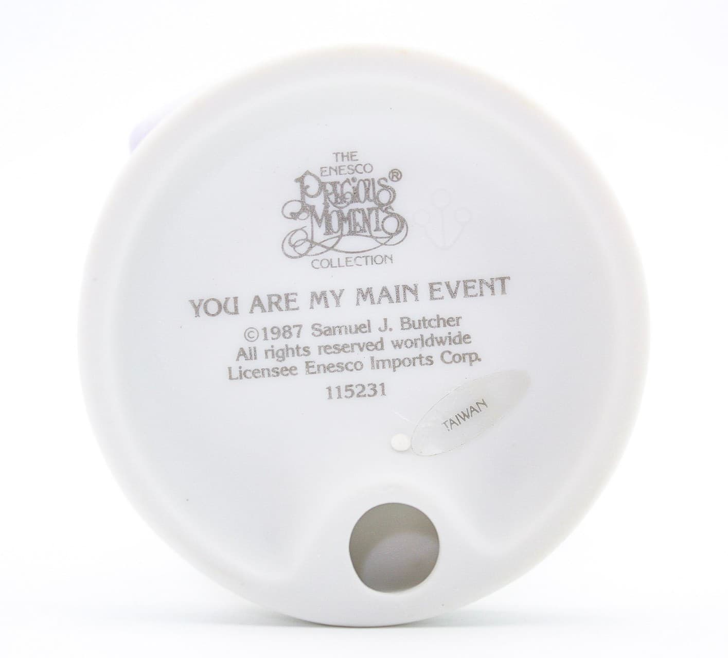 Precious Moments You Are My Main Event Enesco Porcelain Figurine 1987 - Thumbnail 8