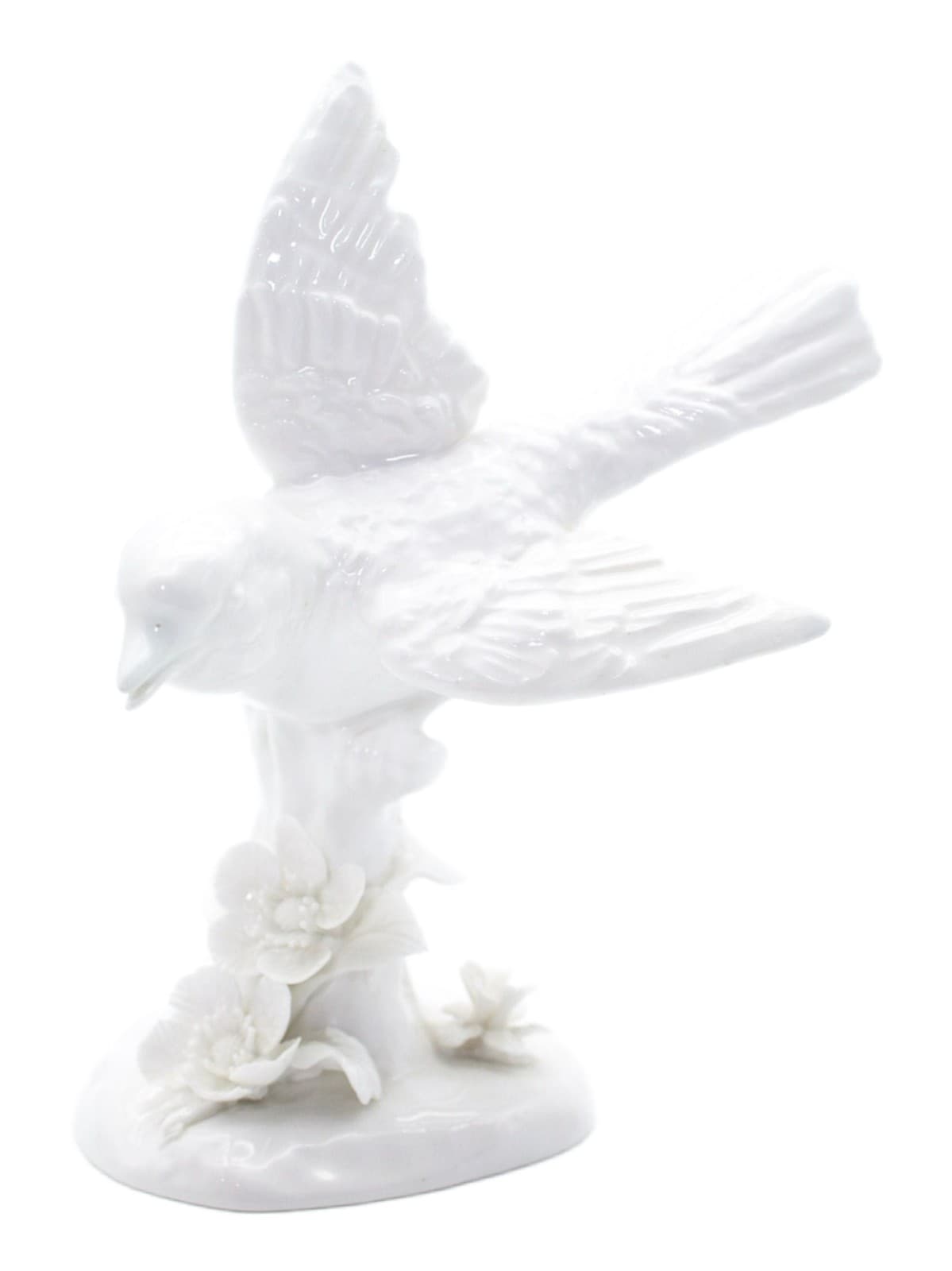 Vintage England J.T. Jones Crown Staffordshire Bone China White Bird Figurine - Image 1