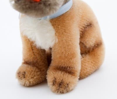 Steiff Mopsy Vintage Germany Mohair Sitting Dog Plush Stuffed Animal Glass Eyes - Thumbnail 3
