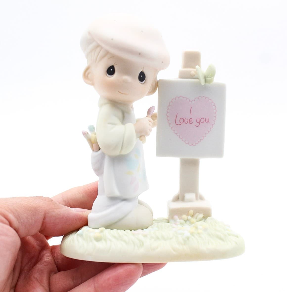 Precious Moments Loving You Dear Valentine Enesco Porcelain Figurine 1986 - Thumbnail 8