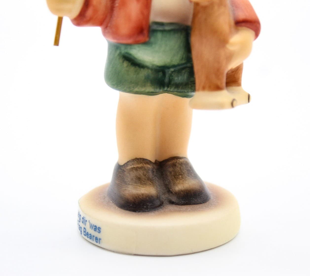 Goebel Hummel Germany #239 E Little Flag Bearer Patriotic Boy Porcelain Figurine - Thumbnail 4