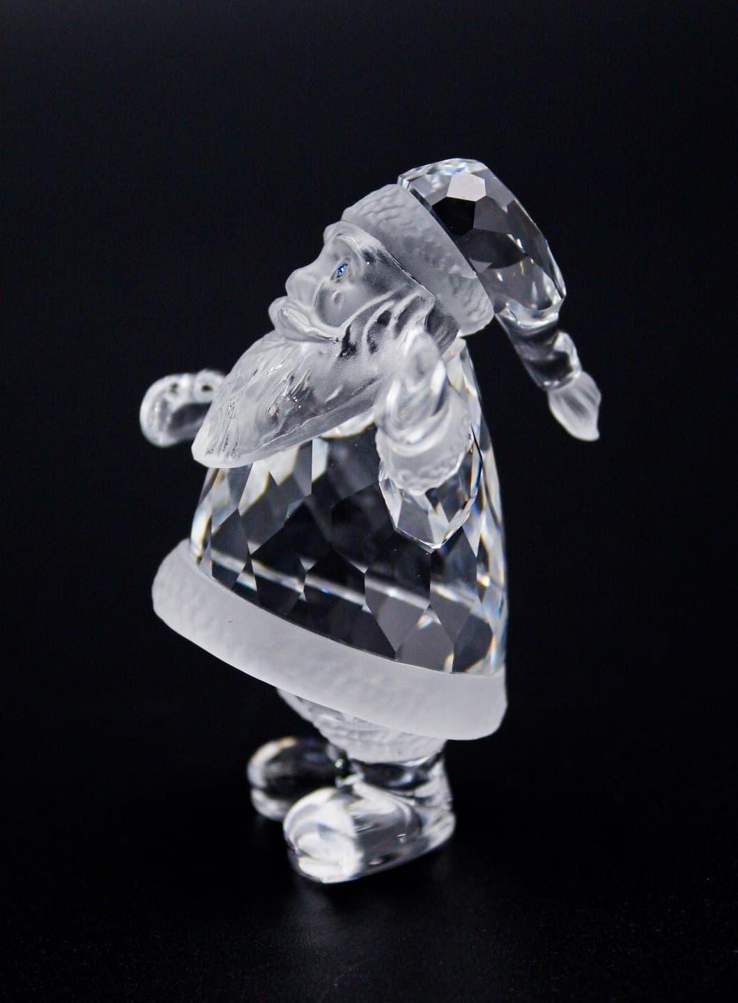 Swarovski Crystal Retired Blue Eyes Santa Claus Figurine 221362 - Thumbnail 5