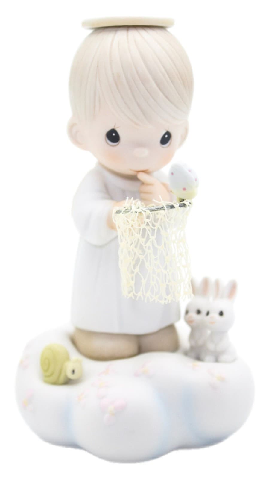 Precious Moments I'm So Glad You Fluttered Me Into My Life Porcelain Figurine - Image 1