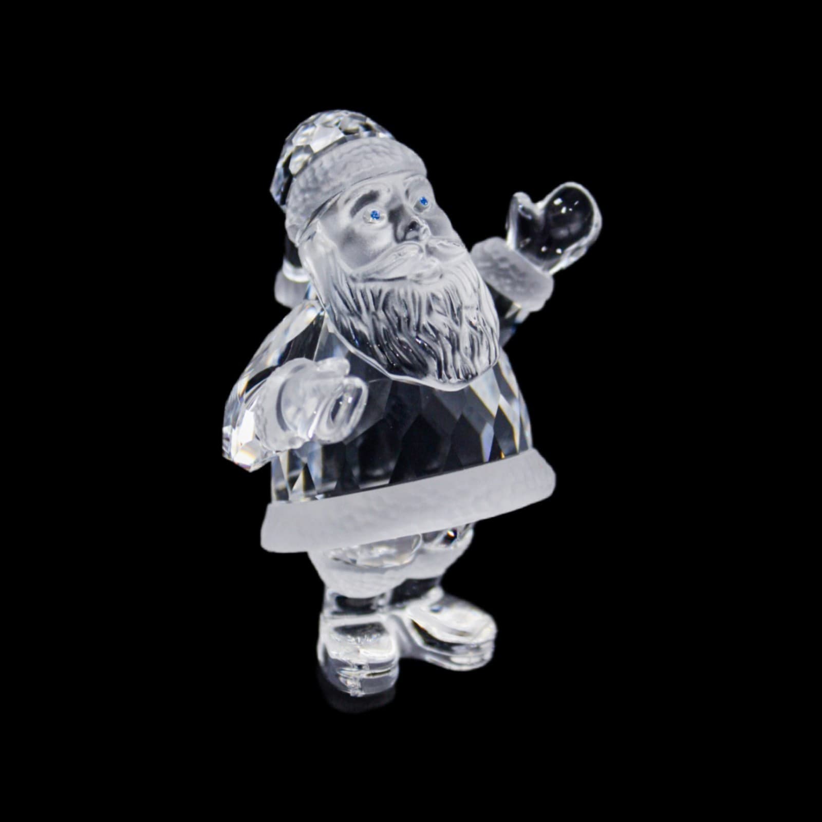 Swarovski Crystal Retired Blue Eyes Santa Claus Figurine 221362 - Image 1