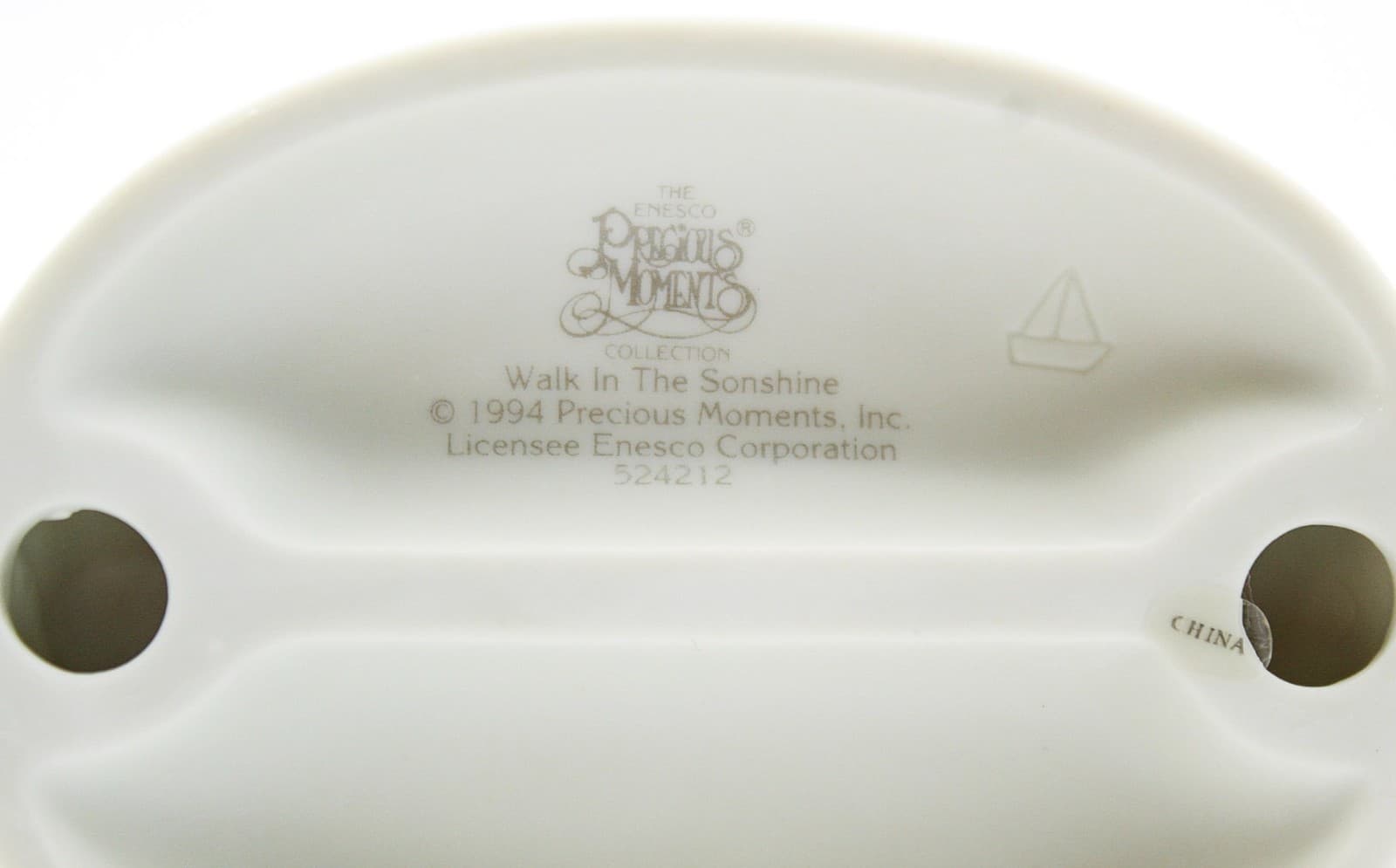 Precious Moments Walk In The Sonshine Enesco Porcelain Figurine 1994 - Thumbnail 7