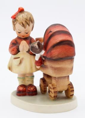 Hummel Goebel Doll Mother West Germany Vintage Porcelain Figurine TMK3 - Thumbnail 2