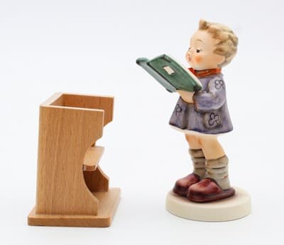 Hummel Goebel The Poet West Germany Vintage Porcelain Figurine TMK7 In Box - Thumbnail 3