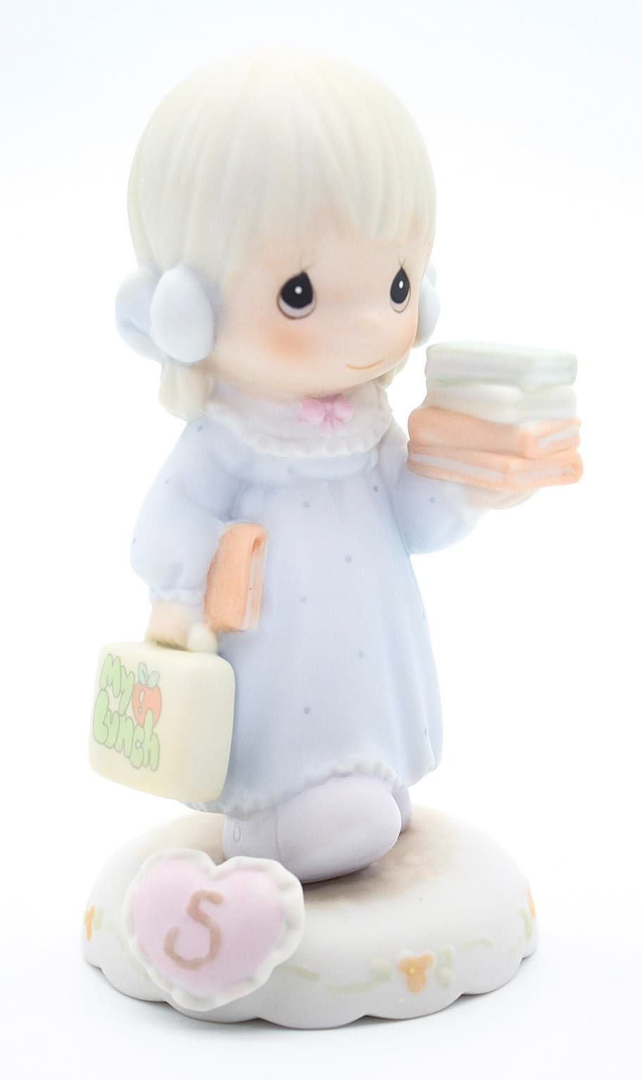 Precious Moments Growing In Grace Age 5 Enesco Porcelain Figurine 1994 - Thumbnail 7