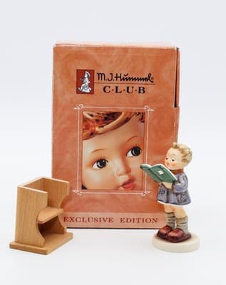 Hummel Goebel The Poet West Germany Vintage Porcelain Figurine TMK7 In Box - Thumbnail 2