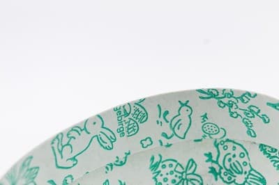Echt Erzgebirge Germany Paper Mache Easter Bunny Scene Egg Candy Container - Thumbnail 5