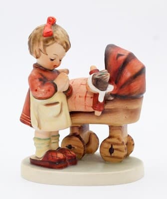 Hummel Goebel Doll Mother West Germany Vintage Porcelain Figurine TMK3 - Thumbnail 8