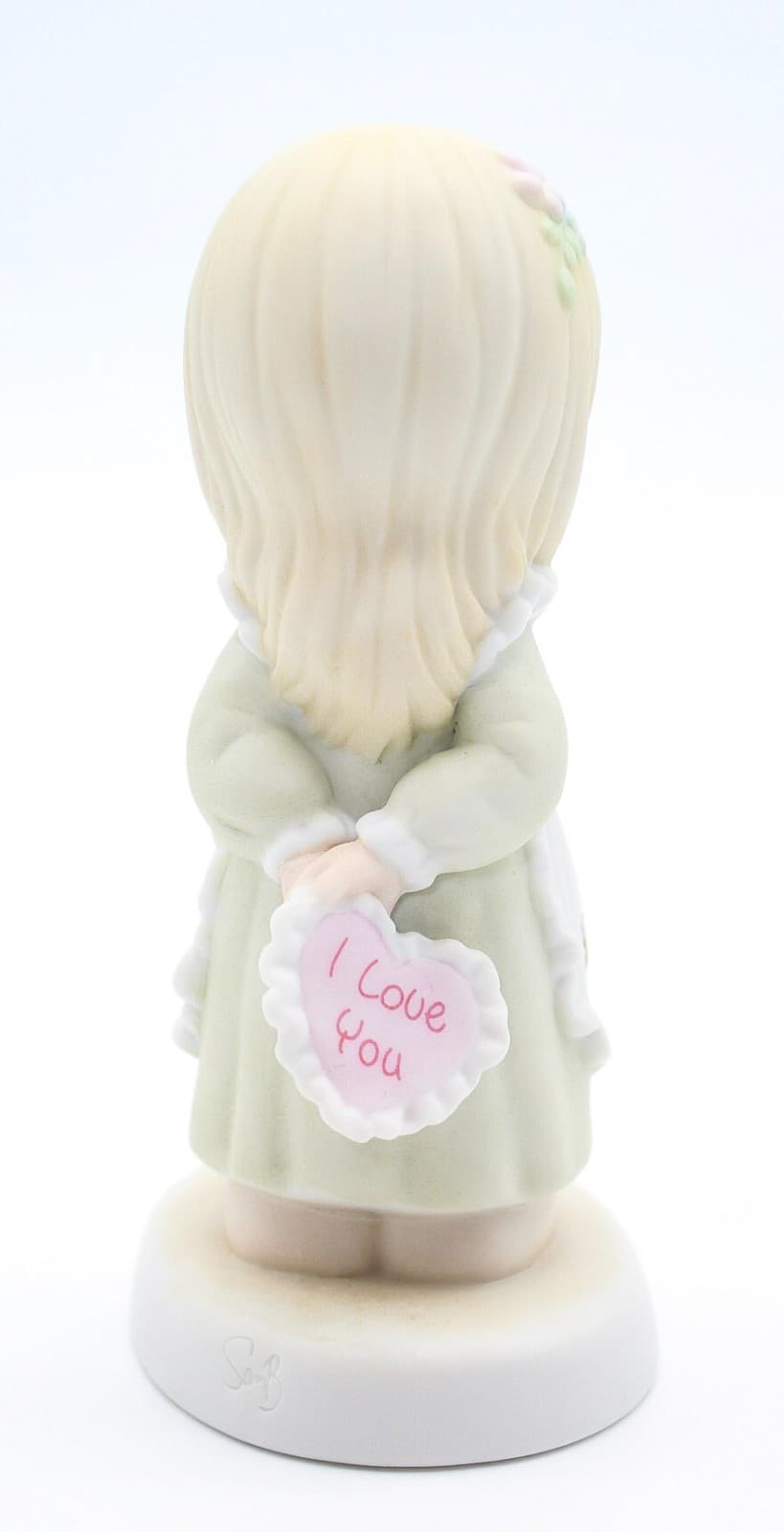 Precious Moments God Is Love Dear Valentine Enesco Porcelain Figurine 1989 - Thumbnail 3