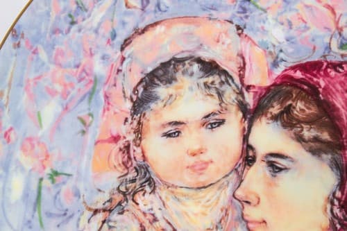 EDNA HIBEL Royal Doulton Lucia & Child Limited Edition 13454/15000 Plate Signed - Thumbnail 2