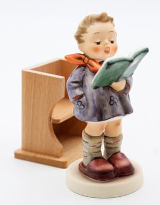 Hummel Goebel The Poet West Germany Vintage Porcelain Figurine TMK7 In Box - Thumbnail 7