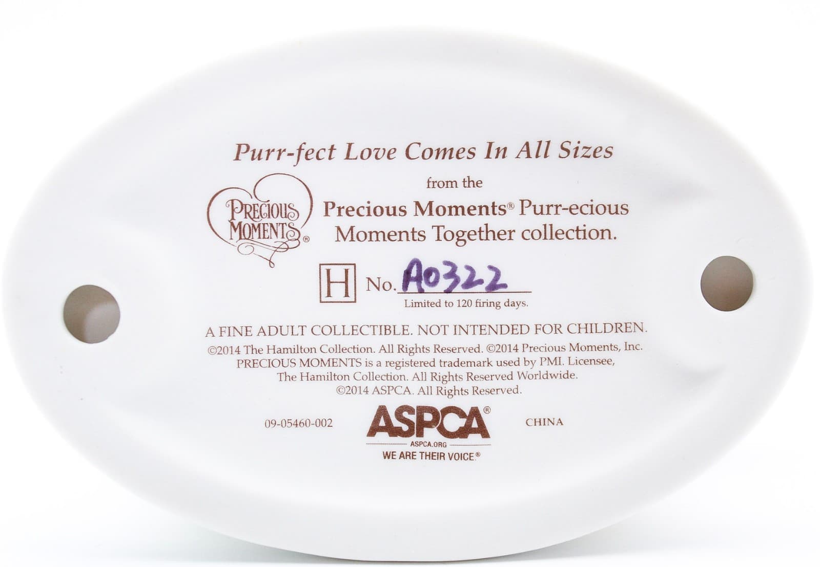 Precious Moments Purr-fect Love Comes In All Sizes Porcelain Figurine 2014 - Thumbnail 8