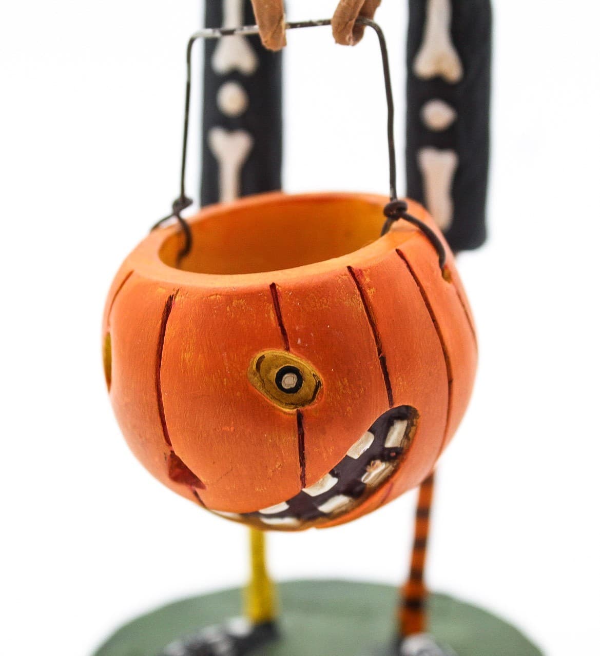 Lori Mitchel Funny Bones Folk Art Artisan Whimsical Halloween Decor Figurine - Thumbnail 4