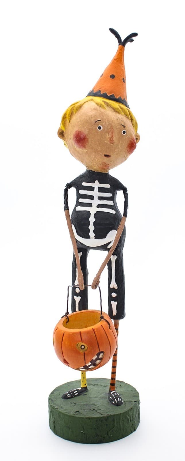 Lori Mitchel Funny Bones Folk Art Artisan Whimsical Halloween Decor Figurine - Thumbnail 11