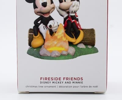 Hallmark Keepsake 2019 Fireside Friends Mickey & Minnie Christmas Ornament New - Thumbnail 3