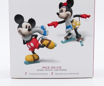 Hallmark Keepsake 2018 Mice On Ice Mickey & Minnie Christmas Ornament New - Thumbnail 4