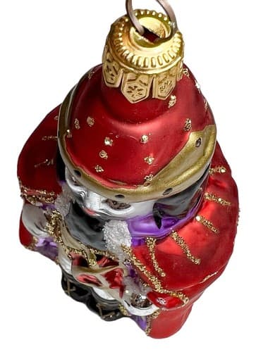 Lot of 4 Vintage Poland Glass Christmas Ornaments Mouse King/Wisemen 6" - Thumbnail 6