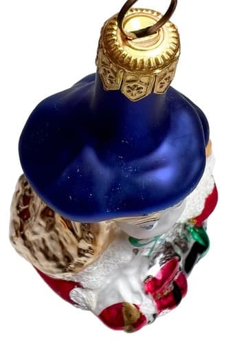 Lot of 4 Vintage Poland Glass Christmas Ornaments Mouse King/Wisemen 6" - Thumbnail 4