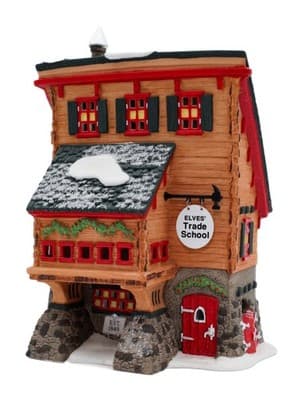 Department 56 Elves' Trade School Heritage Village Dickens' Christmas Village - Image 1