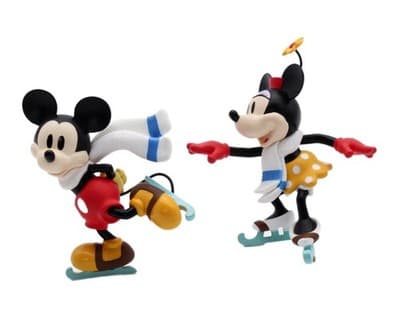 Hallmark Keepsake 2018 Mice On Ice Mickey & Minnie Christmas Ornament New - Image 1