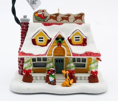 Hallmark Keepsake 2008 Deck The House! Mickey & Pluto Christmas Ornament New - Thumbnail 4