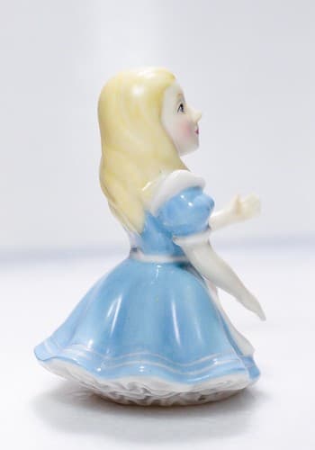Vintage Department 56 Alice In Wonderland "Alice" Porcelain Candle Snuffer - Thumbnail 4
