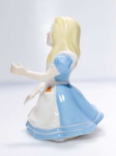 Vintage Department 56 Alice In Wonderland "Alice" Porcelain Candle Snuffer - Thumbnail 5